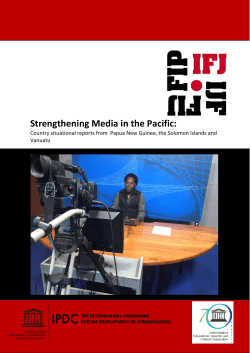 Strengthening Media in the Pacific