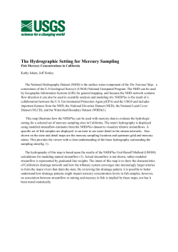 The Hydrographic Setting for Mercury Sampling