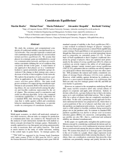 Considerate Equilibrium