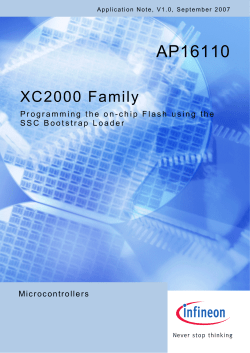 SSC Programmer for XC2000 Microcontrollers