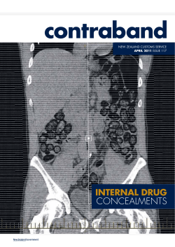 CONCEALMENTS - New Zealand Customs Service