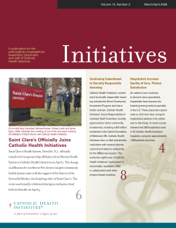 Saint Clare`s Officially Joins Catholic Health Initiatives