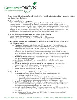 Please review this notice carefully. It describes how health