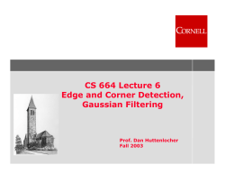 Edge and corner detection, convolution