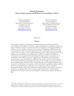Policing Politicians: Citizen Empowerment and Political