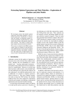 Extracting Opinion Expressions and Their Polarities