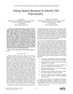 Asking Spatial Questions to Identify GIS