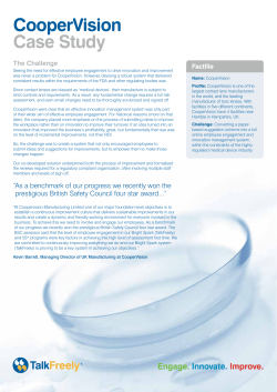 CooperVision Case Study