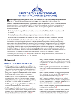 narfe`s legislative program for the 115th congress (2017