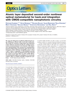 Atomic layer deposited second-order nonlinear optical metamaterial