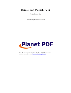 Crime and Punishment