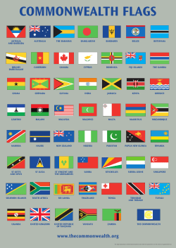 Commonwealth Flags Poster A3