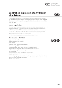 66 Controlled explosion of a hydrogen