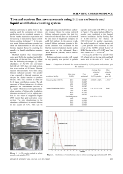Thermal neutron flux measurements using lithium