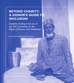 beyond charity: a donor`s guide to inclusion