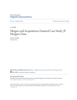 Mergers and Acquisitions, Featured Case Study: JP Morgan Chase