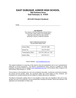 Student Handbook - East Dubuque Schools