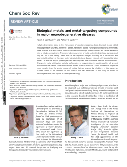 Biological metals and metal-targeting compounds
