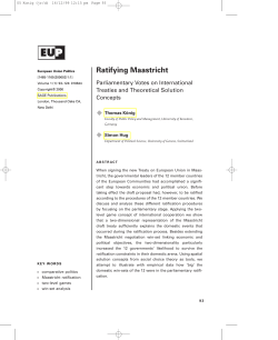 Ratifying Maastricht