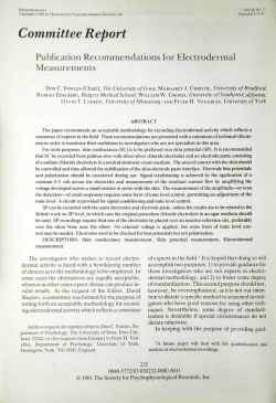 Publication Recommendations for Electrodermal Measurements