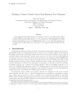 Finding a Closest Visible Vertex Pair Between Two Polygons 1