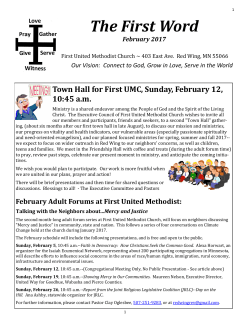 The First Word - First United Methodist Church