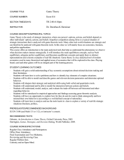 Spring 2017 Course Descriptions