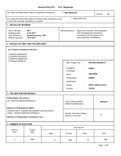 Sohkha Mission B - (CEO), Meghalaya