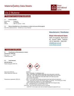 cis 2 Butene C4H8 Safety Data Sheet SDS P4577
