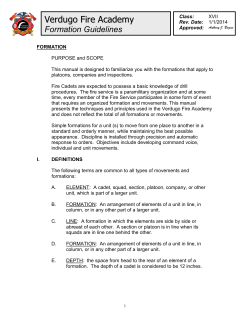 Formation Guidelines - Glendale Community College