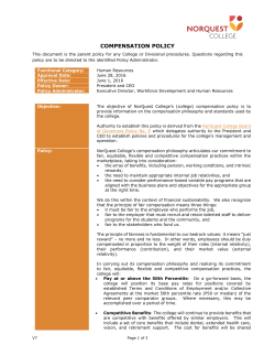 Compensation Policy
