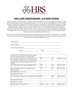 new client questionnaire &ndash; a/r wind-downs