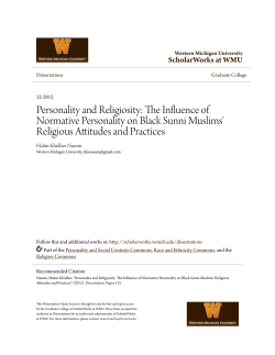 Personality and Religiosity: The Influence of