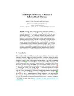 Modelling Cost-efficiency of Defenses in Industrial Control Systems