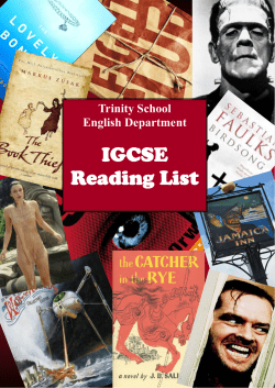 IGCSE Reading List