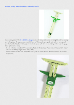 A Handy Sewing Notion with 5 Uses in 1 Compact Tool