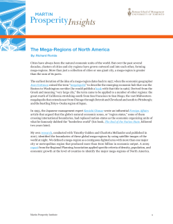 The Mega-Regions of North America