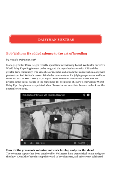 Bob Walton: He added science to the art of breeding