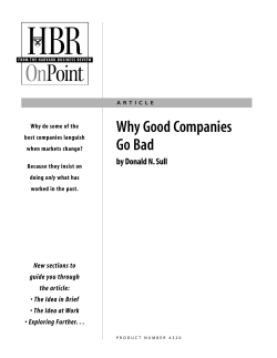 Why Good Companies Go Bad