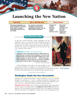 Launching the New Nation