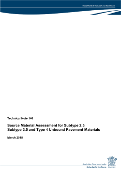 TN140 Source Material Assessment for Subtype 2.5, Subtype 3.5