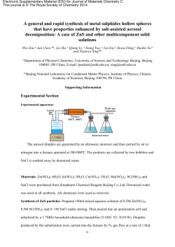 decomposition: A case of ZnS and other multicomponent solid