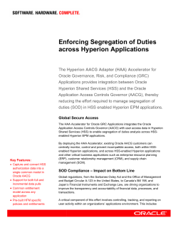 Enforcing Seg across Hyper Enforcing Segregation of