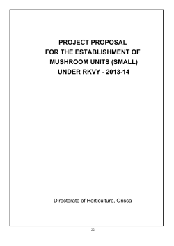 mushroom units - Directorate of Horticulture