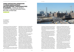 three contrasting approaches to urban redevelopment and