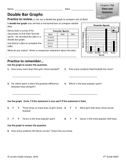 Double Bar Graphs - Lincoln Public Schools