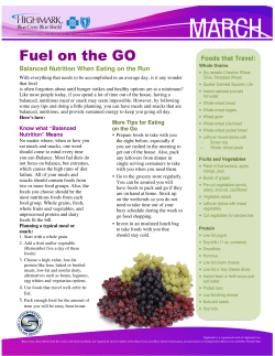 Fuel on the GO Foods that Travel