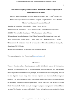 A Variational Bayes Genomic-Enabled Prediction Model with