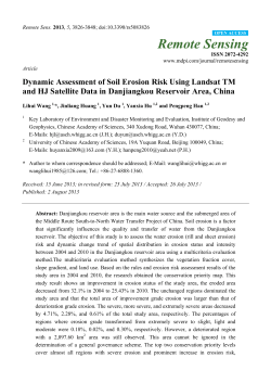 Dynamic Assessment of Soil Erosion Risk Using Landsat TM and HJ