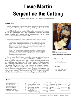 Lowe-Martin Serpentine Die Cutting